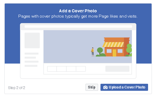 upload a cover photo